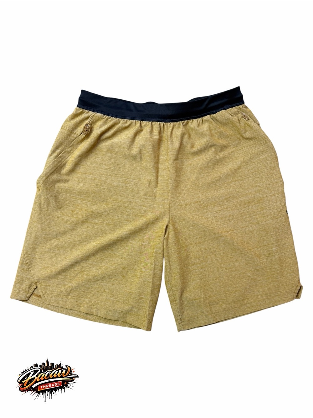 adidas Men's Medium Axis Knit‎ 3.0 Athletic Training Tan Shorts With Pockets